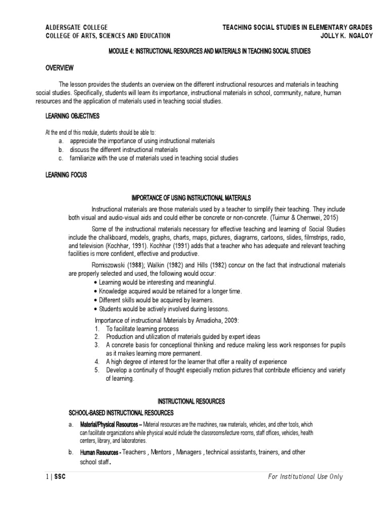 A C C A, S E Teaching Social Studies in Elementary Grades Jolly K