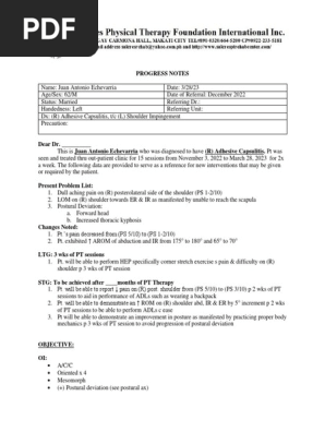 Echevarria Progress Notes