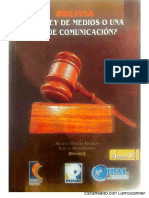 Libro Bolivia ley de medios o de comunicación