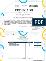 Certificados - Paraibatec - Iara Morgana Jeronimo Vicente - Preparador de Doces e Conservas