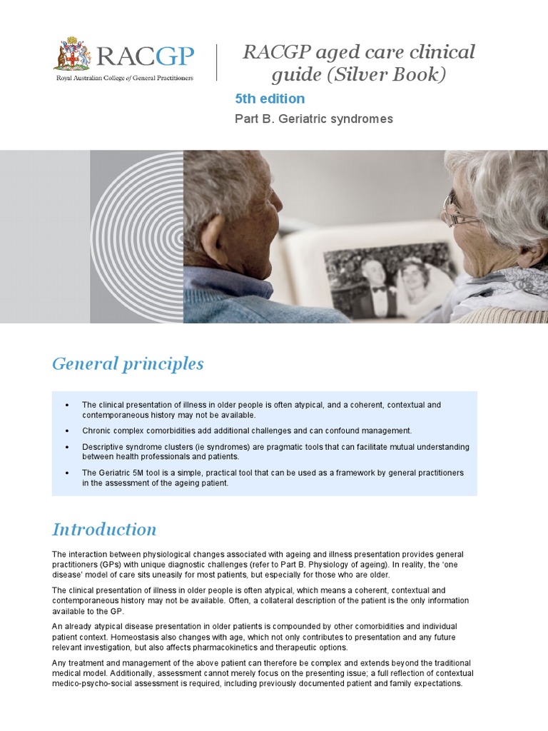 Geriatric Syndromes PDF Geriatrics Dementia