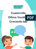 Cuadernillo Dífono Vocálico Creciente Ue