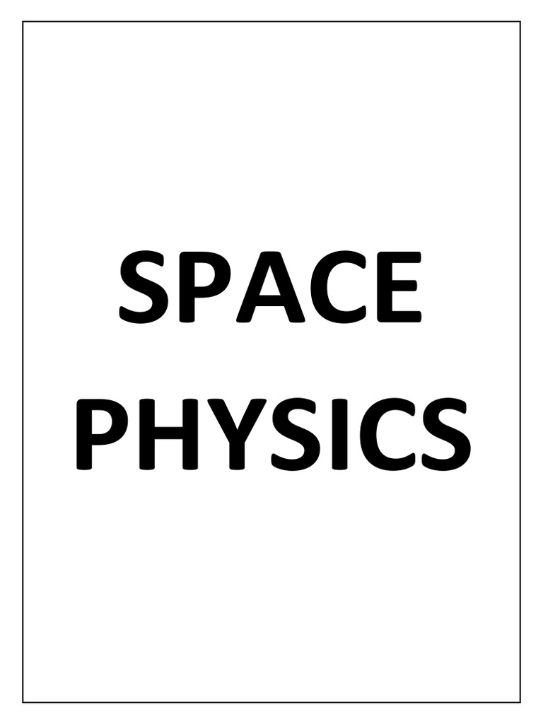 Space physics more questions pdf