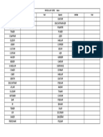 WORD BLANK Irregular Verb Test JULIO