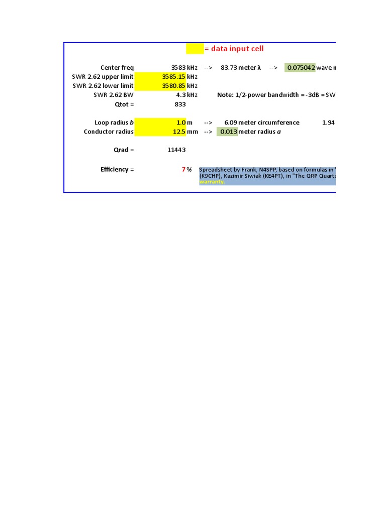 SmallLoopAntennaEfficiencycalculator PDF