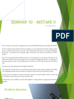 Seminar 10 Mistake II - Slides