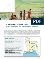 Phulbari Coal Project Fact Sheet LowRes
