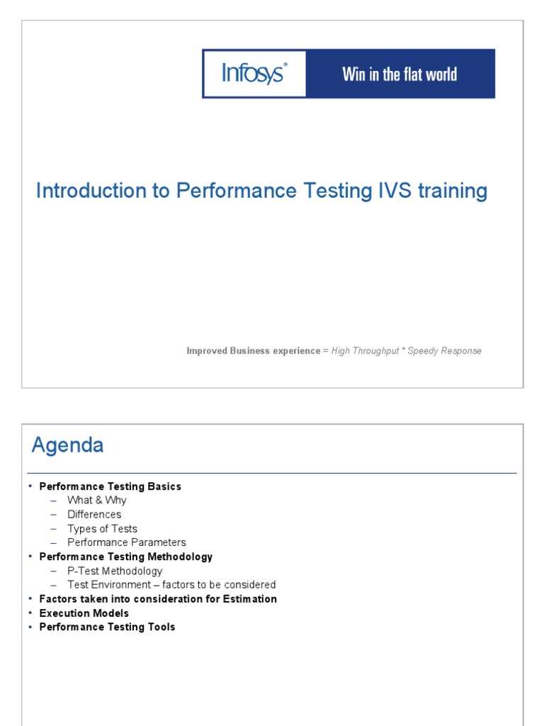 Performance Testing Training IVS 2 | PDF | Computers | Technology ...