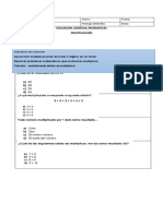 Evaluacion Multiplicacion