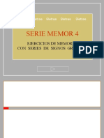 Serie Memor 4 - Ejercicios de Memoria Con Series de Signos Graficos