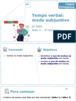 Aula 3 - Tempo Verbal - Modo Subjuntivo