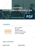 Meaning & Process of Staffing
