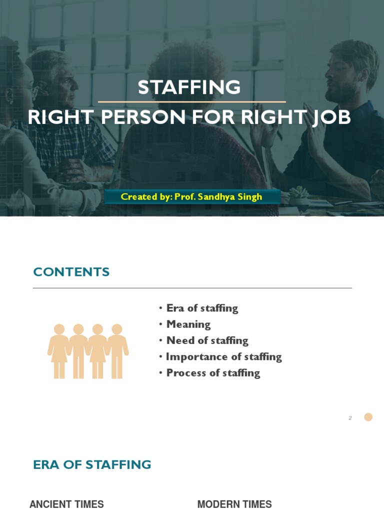 Meaning & Process of Staffing PDF