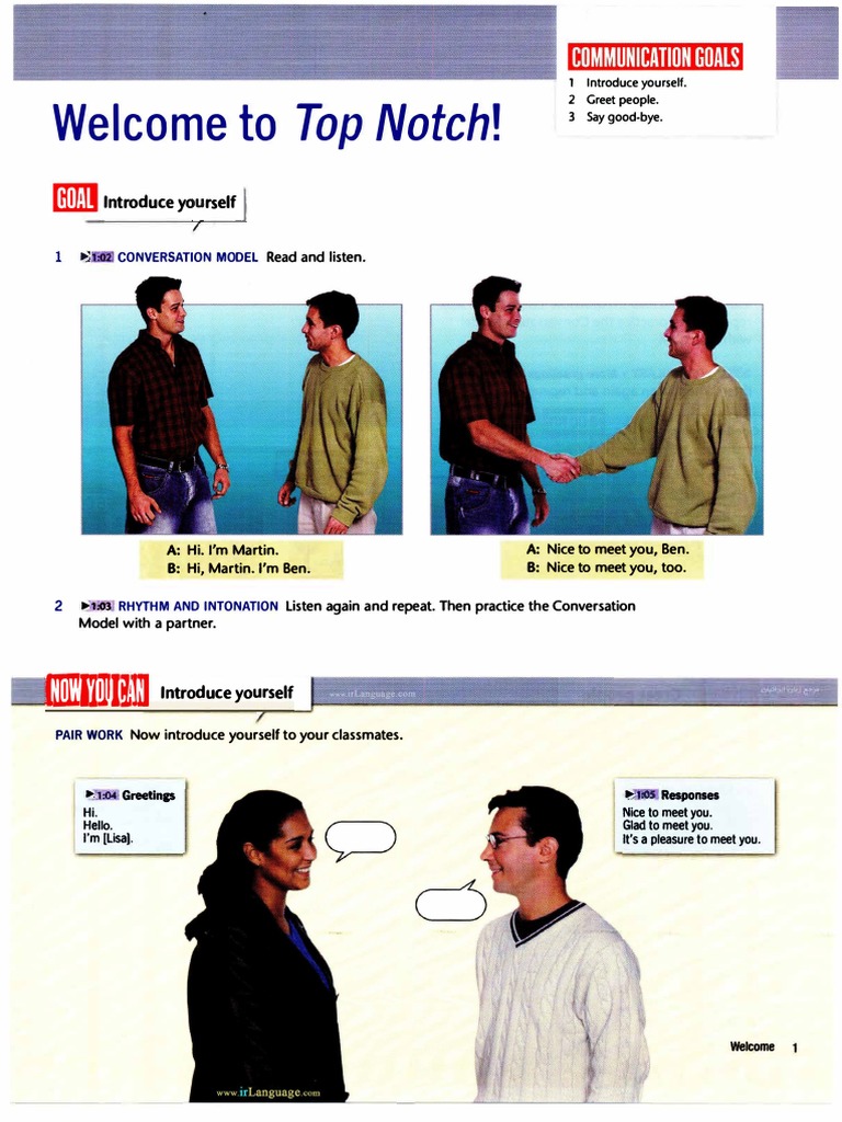 Top Notch Fundamentals A UNIT 1 Descargar gratis PDF Plural