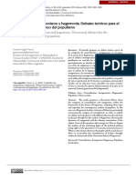 Contradicción, Antagonismo y Hegemonía. Debates Teóricos para El Análisis Contemporáneo Del Populismo