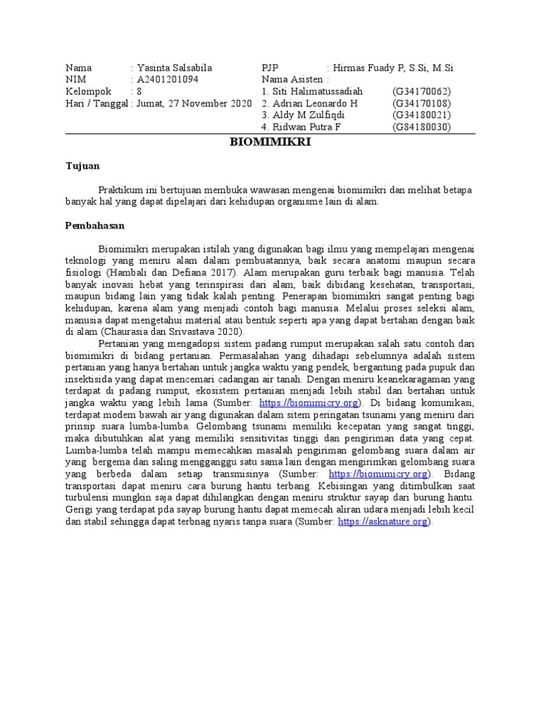 Laprak Bio 10 | PDF