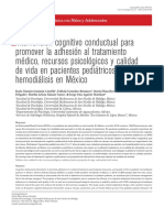 2022 - Articulo - Intervencion - Adhesion TX - Recursos Psicologicos - Hemodialisis - Niños