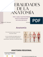 Generalidades de Anatomia y Sistema Tegumentario