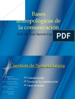 Comunicacion, Bases Antropologicas