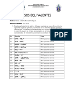 Tarea PESOS EQUIVALENTES