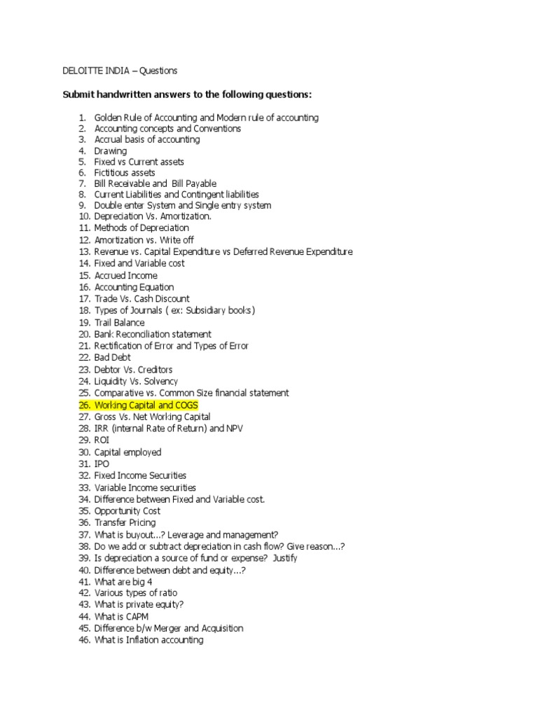 Interview Questions Consulting PDF