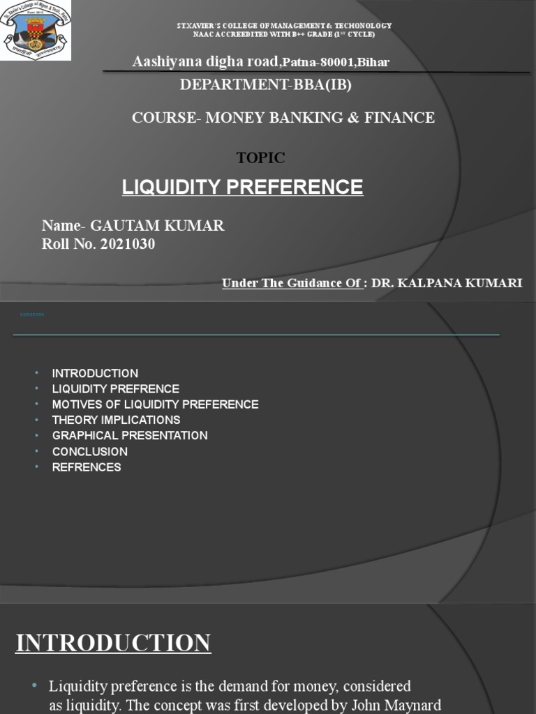 Gautam Kumar_ Money Banking & Finance PDF Market Liquidity Interest