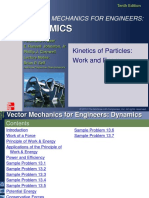 Kinetics of Particles - Work Done & Energy