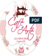 Cafe e Arte Logo TAG 56mm Com Telefone