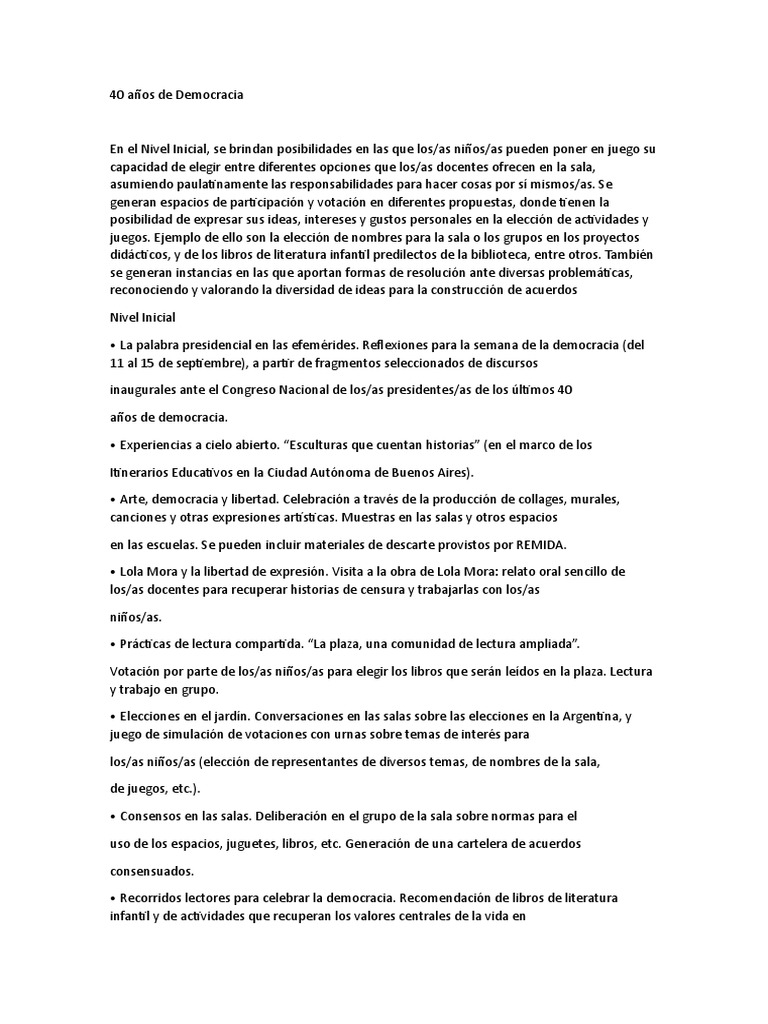 40 Años de Democracia | PDF | Democracia | Ideologías políticas