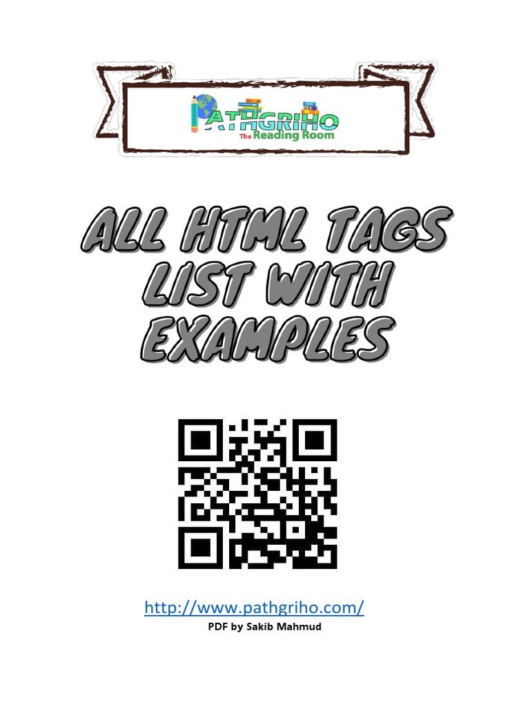 html-tag-list-bangla-pdf