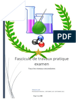 Fascicule Examen de TP Tous Les Niveaux