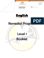 Remedial Program Booklet-Level 1