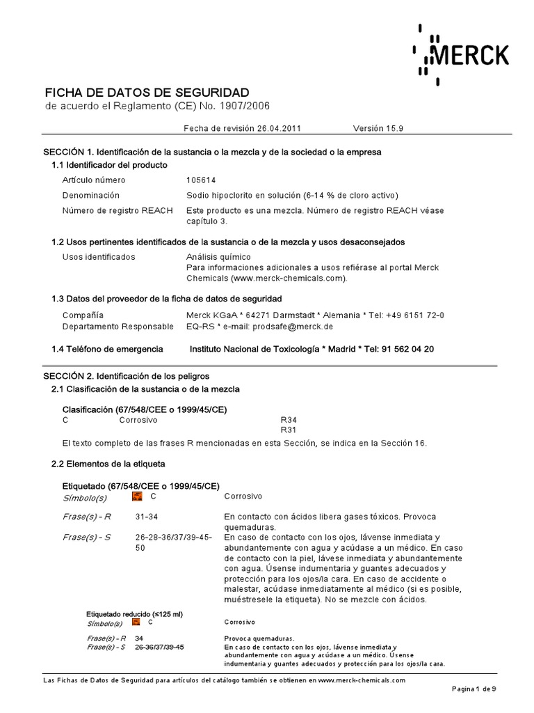 Decol | PDF | Cloro | Combustión