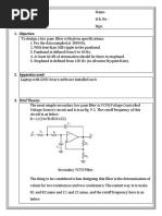 Experiment Number 9 DSP