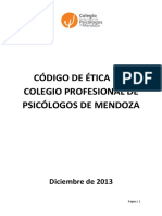 Col. de Psicólogos de Mendoza - Código de Ética