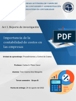 Aztec - Reporte-Importancia de La Contabilidad de Costos