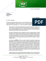 Carta A Marcelo Claure Bolivar - Firmada