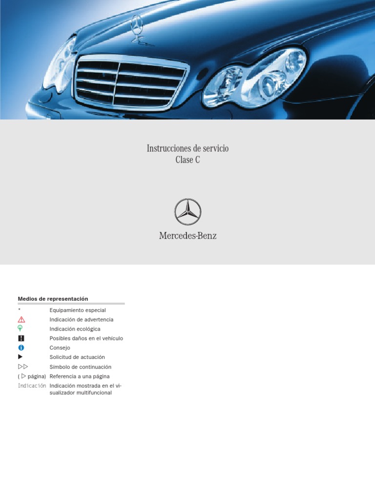 Manual De Servicio Para Mercedes Clase C W203 W204 W205 - Incluye Modelos 180, 200, 220 - ¡Información Oficial!