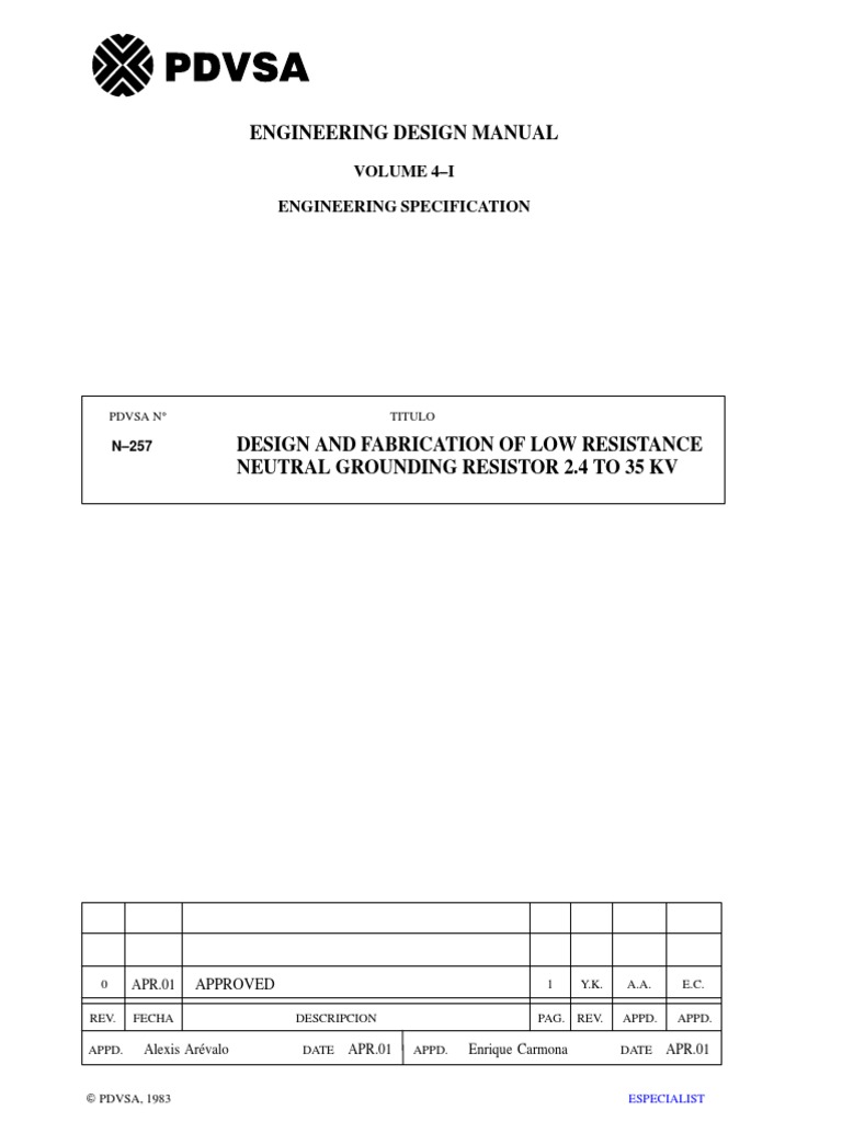 Design and Fabrication of Low Resistance Neutral Grounding Resistor 2.4