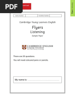 Flyers Listening Test Pdf