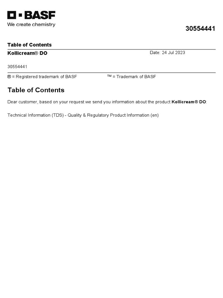 BASF RegXcellenceDocuments KollicreamDO 30554441 20230724 | PDF ...