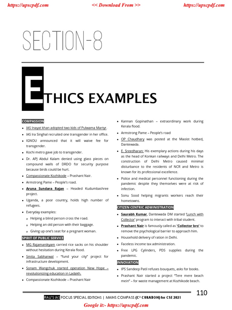 Ethics Examples | PDF | Supreme Court Of India