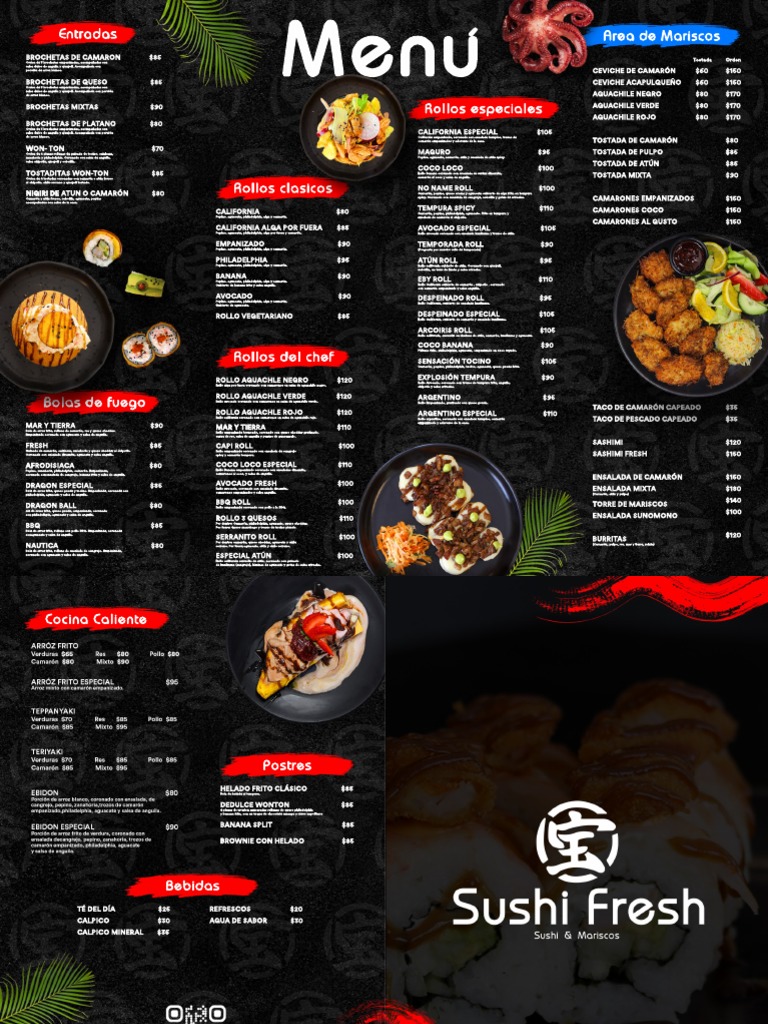 Menú Sushi Fresh - Versión Final 2023-2 2 | PDF