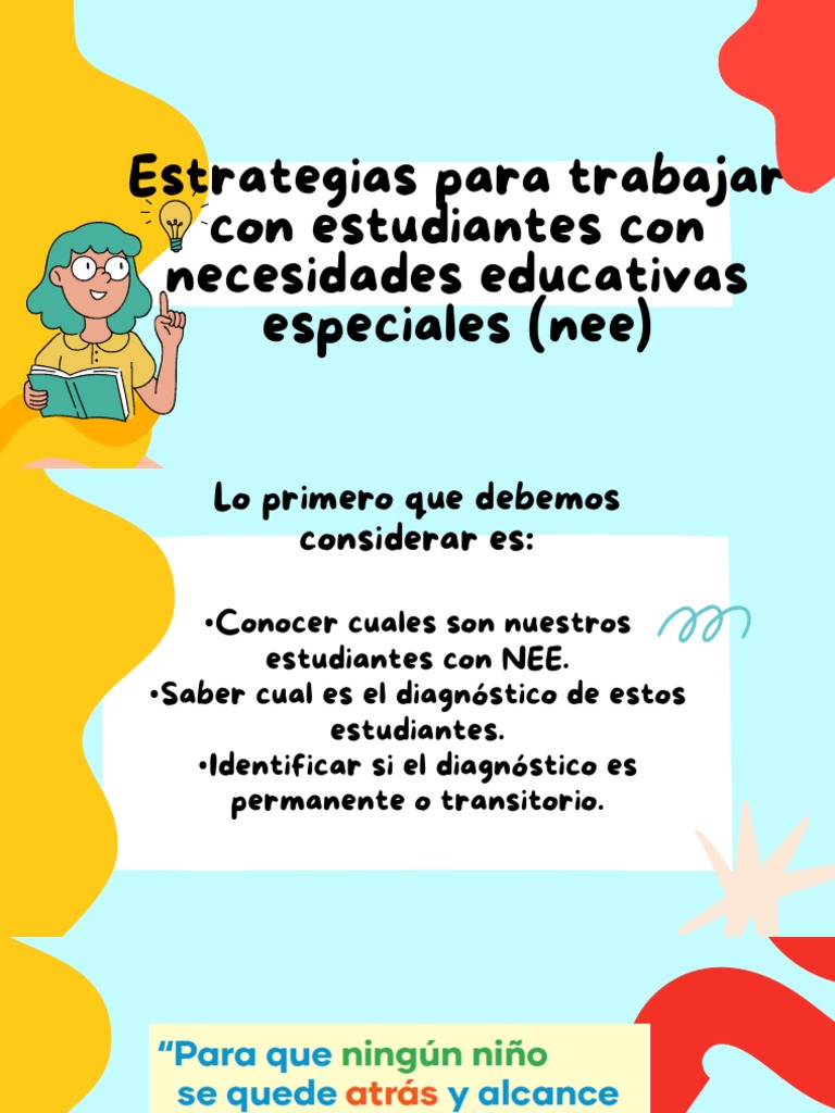 Estrategias para Estudiantes con NEE | PDF | Aprendizaje | Evaluación
