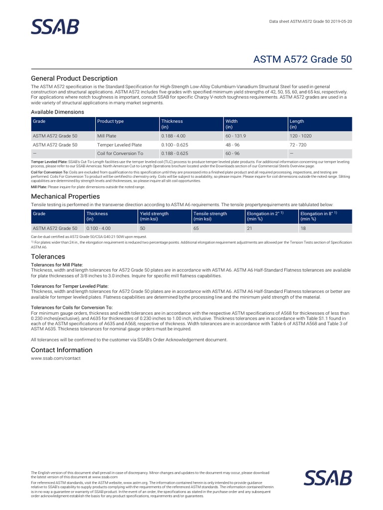 Astm A572 Grade 50 Datasheet – astm a572 steel – WOWBPM