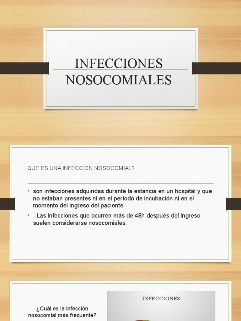 Infecciones Nosocomiales Pdf