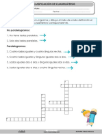 Crucigrama Clasificacion Cuadrilateros