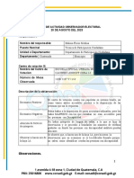 Tercer Informe Observador Electoral 2da. Vuelta 2023. (MALENA FLORES MEDINA)