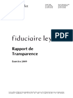 Rapport de Transparence FIDU LEYDET 2010