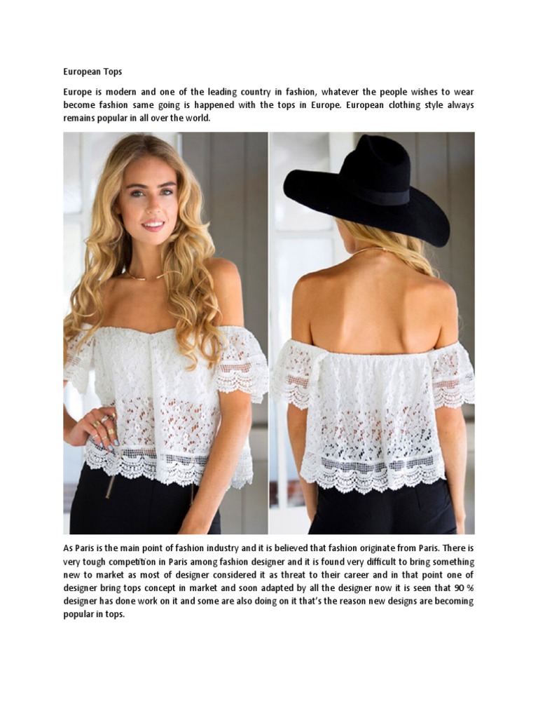 P06 - European Tops | PDF